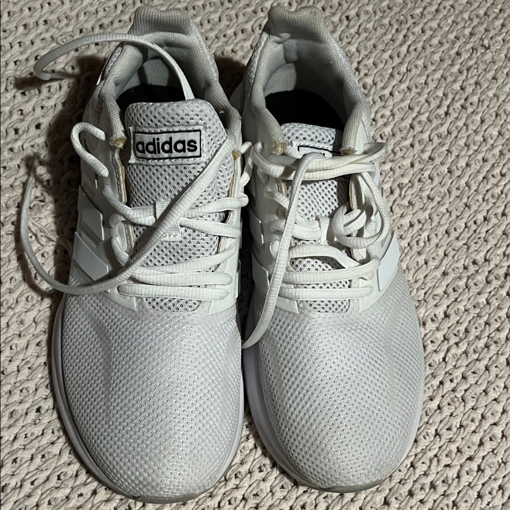 Adidas Kids White and Gray Sneakers